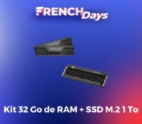 Kit 32 Go de RAM + SSD M.2 1 To french days septembre 2023