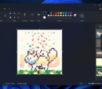 La gestion des calques dans Paint // Source : Microsoft