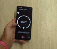 L'application Thermomètre du Google Pixel 8 Pro // Source : Frandroid