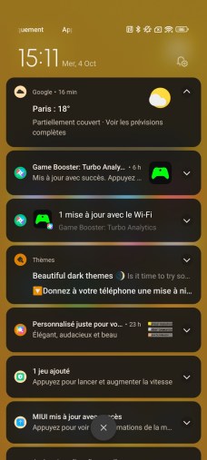 De nombreux notifications non demandée sur MIUI