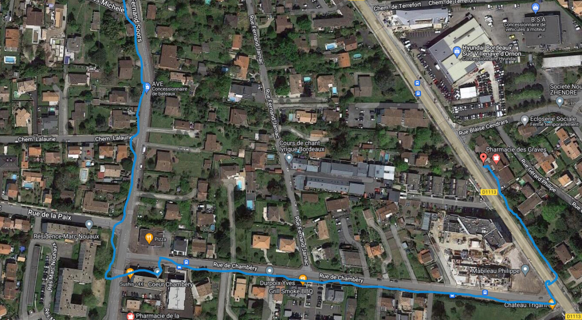 Tracé GPS de référence Tracé GPS de référence