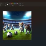 Ce match de foot joué par des chatons vous est offert par Paint (et Dall-E) Ce match de foot joué par des chatons vous est offert par Paint (et Dall-E)