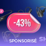 Plus que quelques heures pour profiter de belles remises sur les écouteurs Shokz Plus que quelques heures pour profiter de belles remises sur les écouteurs Shokz