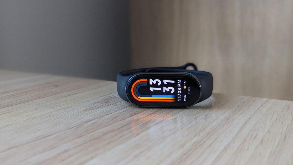 Le Xiaomi Smart Band 8 pour illustration // Source : Florent Lanne Le Xiaomi Smart Band 8 pour illustration // Source : Florent Lanne