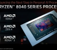 Les nouvelles puces AMD Ryzen 8040 se dévoilent en amont du CES 2024 // Source : AMD