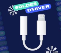 Apple Adaptateur Lightning vers Mini Jack 3, 5 mm — Soldes d&rsquo;hiver 2024