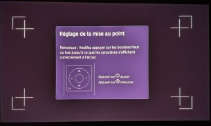 Faites la mise au point manuellement, si nécessaire