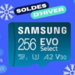 Moins de 20 € pour cette microSD Samsung d’une capacité de 256 Go grâce aux soldes Moins de 20 € pour cette microSD Samsung d’une capacité de 256 Go grâce aux soldes