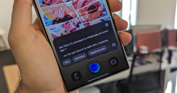 Une blague hilarante de Bixby // Source : Frandroid Une blague hilarante de Bixby // Source : Frandroid