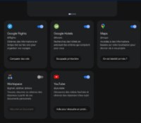 Les extensions de Gemini // Source : Capture d'écran par Frandroid