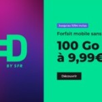 Jusqu’à demain seulement, ce forfait 4G de 100 Go est à moins de 10 €/mois chez RED by SFR Jusqu’à demain seulement, ce forfait 4G de 100 Go est à moins de 10 €/mois chez RED by SFR