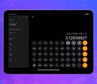 L'application Calculatrice sur iPad // Source : Montage Frandroid