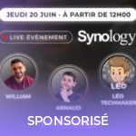 Tout savoir sur les NAS et la sécurité : rendez-vous le 20 juin pour un live spécial Synology Tout savoir sur les NAS et la sécurité : rendez-vous le 20 juin pour un live spécial Synology