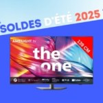 Philips The One 2024 : ce TV 4K 55″ (120 Hz et Ambilight) est quasi à moitié prix pour les soldes Philips The One 2024 : ce TV 4K 55″ (120 Hz et Ambilight) est quasi à moitié prix pour les soldes