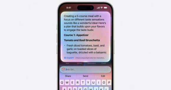 ChatGPT sur iPhone // Source : Apple