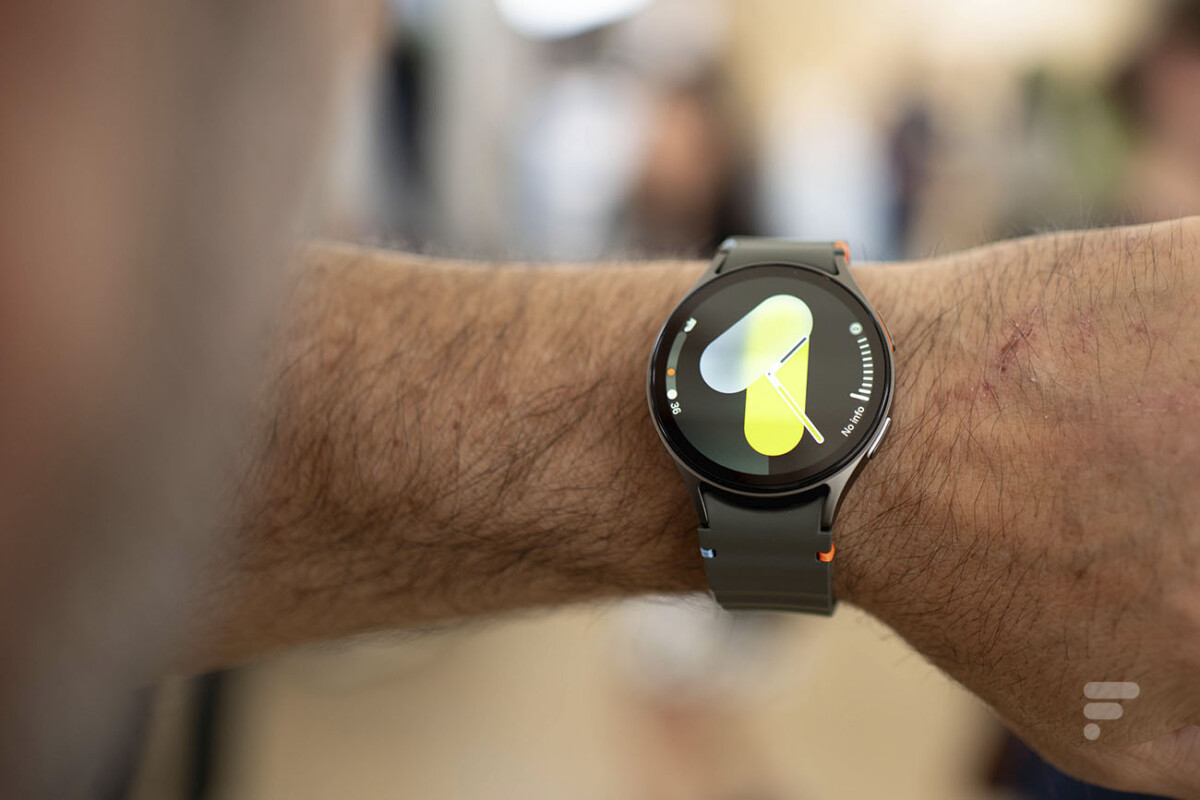 La Samsung Galaxy Watch 7 // Source : Geoffroy Husson - Frandroid La Samsung Galaxy Watch 7 // Source : Geoffroy Husson - Frandroid