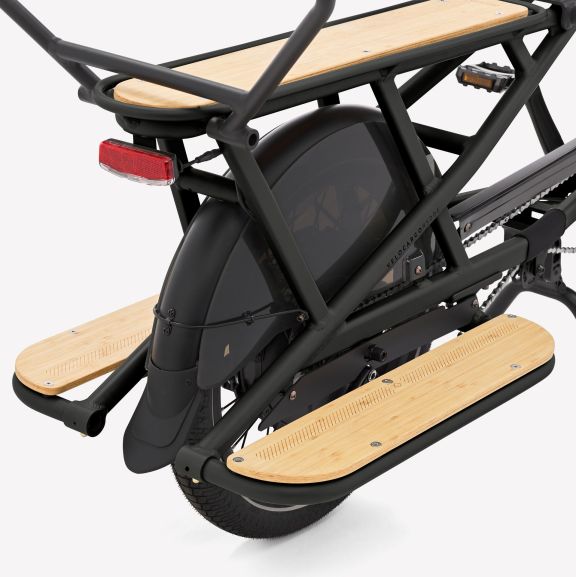 Decathlon Btwin Velocargo R500E noir repose-pieds