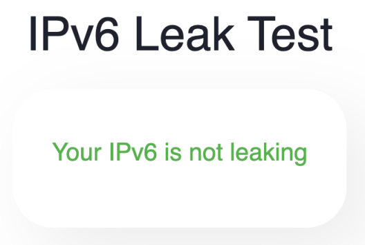 NordVPN IPV6 leak test