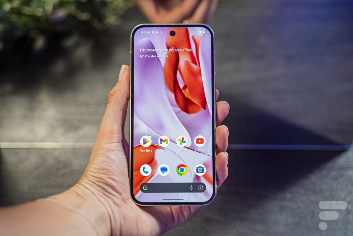 Google Pixel 9 // Source : Chloé Pertuis - Frandroid Google Pixel 9 // Source : Chloé Pertuis - Frandroid