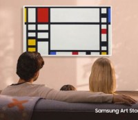 Trafalgar Square 1939-43 de Piet Mondrian affiché sur The Frame de Samsung // Source : Samsung Trafalgar Square 1939-43 de Piet Mondrian affiché sur The Frame de Samsung // Source : Samsung