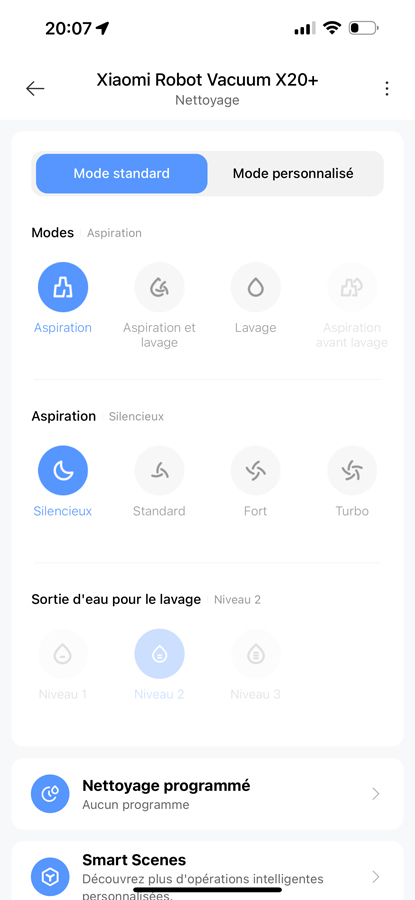 Xiaomi Robot Vacuum X20+ Capture d'écran (17)