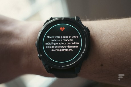 La mesure d'ECG sur une Garmin Fenix 8 // Source : Geoffroy Husson - Frandroid