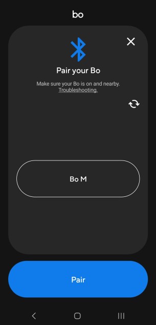 Bo M application connexion