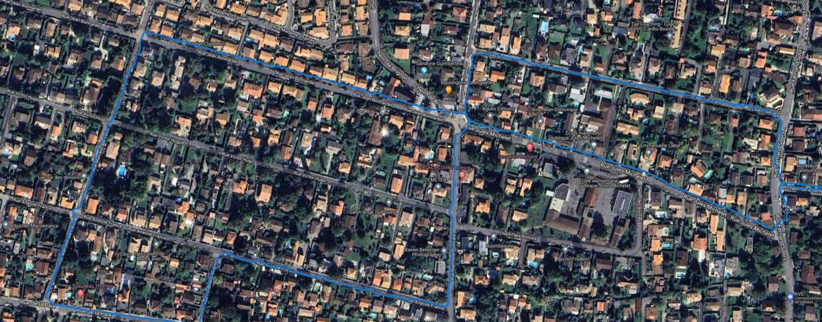 Tracé GPS Google Pixel 9 Pro XL Tracé GPS Google Pixel 9 Pro XL