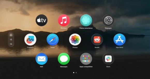 L’interface du Vision Pro // Source : Apple