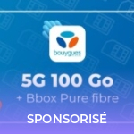 Voici comment obtenir un forfait 5G 100 Go à 0,99 €/mois grâce à Bouygues Telecom Voici comment obtenir un forfait 5G 100 Go à 0,99 €/mois grâce à Bouygues Telecom