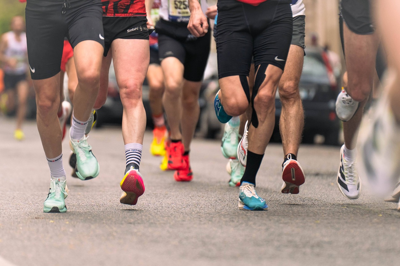 Des marathoniens lors du marathon de Paris 2025