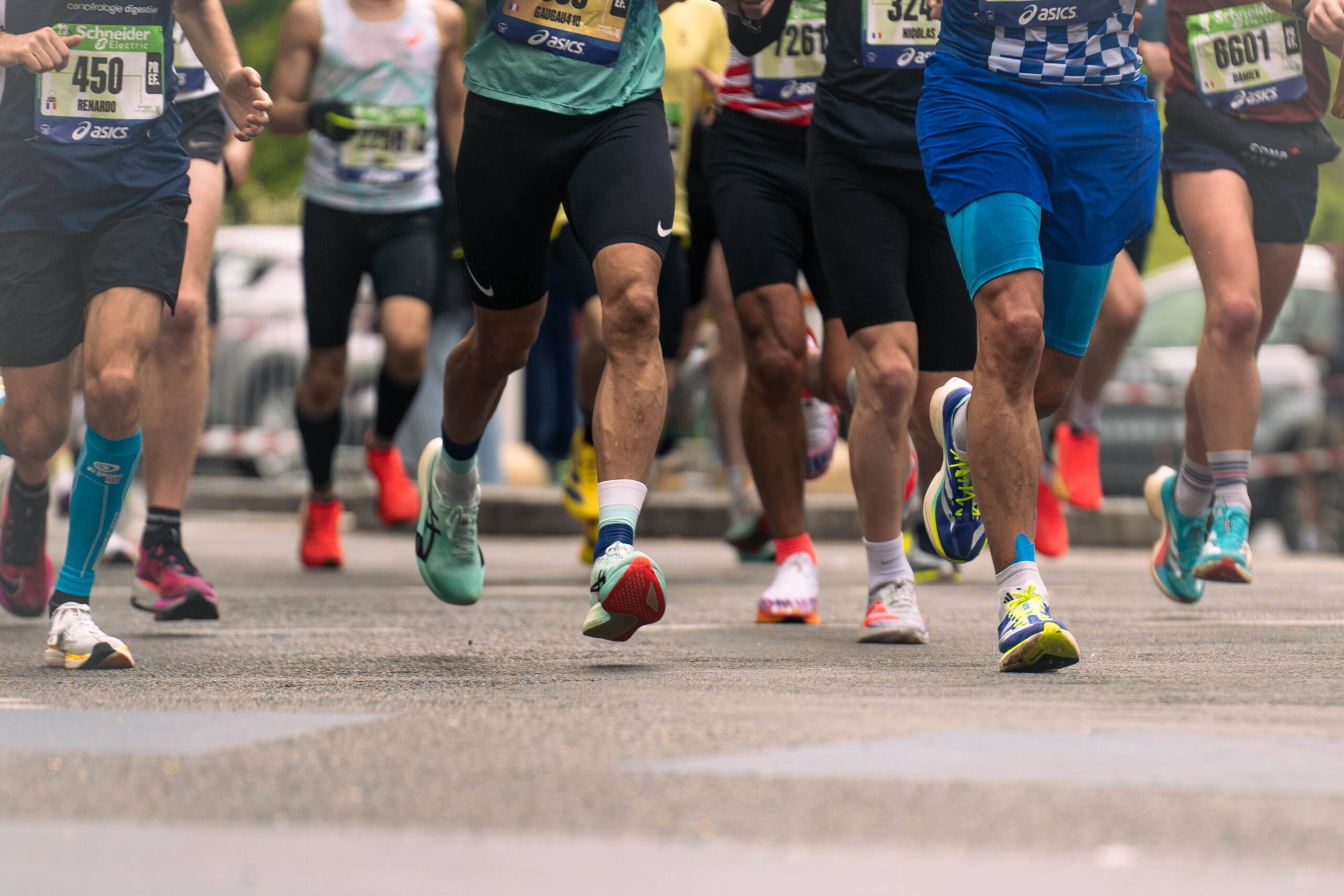 Des marathoniens lors du marathon de Paris 2025
