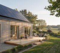 Maison moderne connectée – panneaux mk-sun