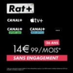 Bonne nouvelle, Canal+ revient avec une nouvelle offre Rat+ à moins de 15 €/mois pour les moins de 26 ans