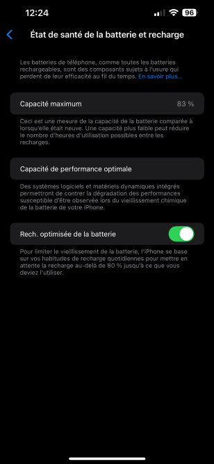 Protection batterie iOS