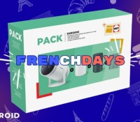 Ce pack avec un vidéoprojecteur Samsung The Freestyle 2 + batterie s&rsquo;allège de 100 € grâce aux French Days