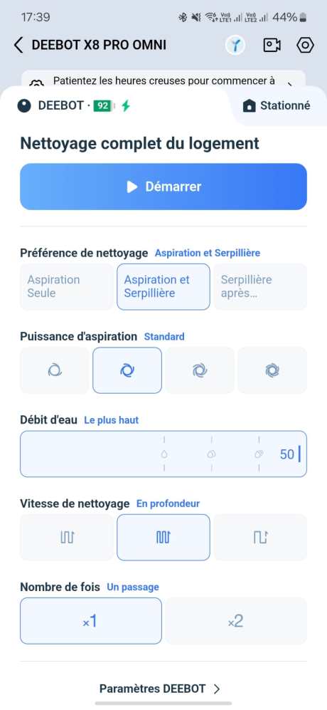 Screenshot Ecovacs Deebot X8 Pro Omni 1