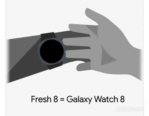 Design supposé de la Samsung Galaxy Watch 8 // Source : AssembleeDebug / Android Authority