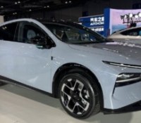 La Xpeng G7 au salon automobile de Hong Kong, le 12 juin 2025