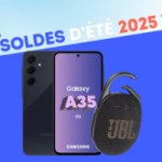 Samsung Galaxy A35 + JBL Clip 5&nbsp;: le duo qui claque perd près de 200&nbsp;€ pour les soldes