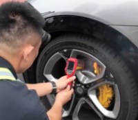 Freins d'une Xiaomi YU7 en feu // Source : Dongchedi