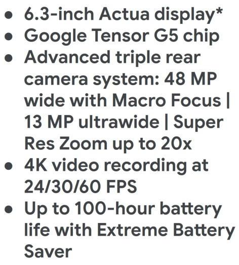 Google Pixel 10 // Source : evleaks