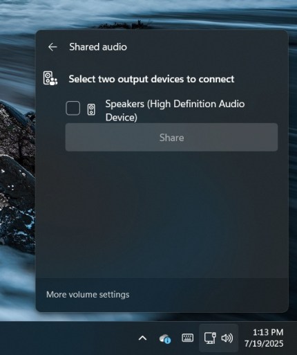 Select-shared-audio