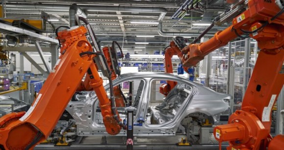 Une BMW i4 assemblée à Munich // Source : BMW Une BMW i4 assemblée à Munich // Source : BMW