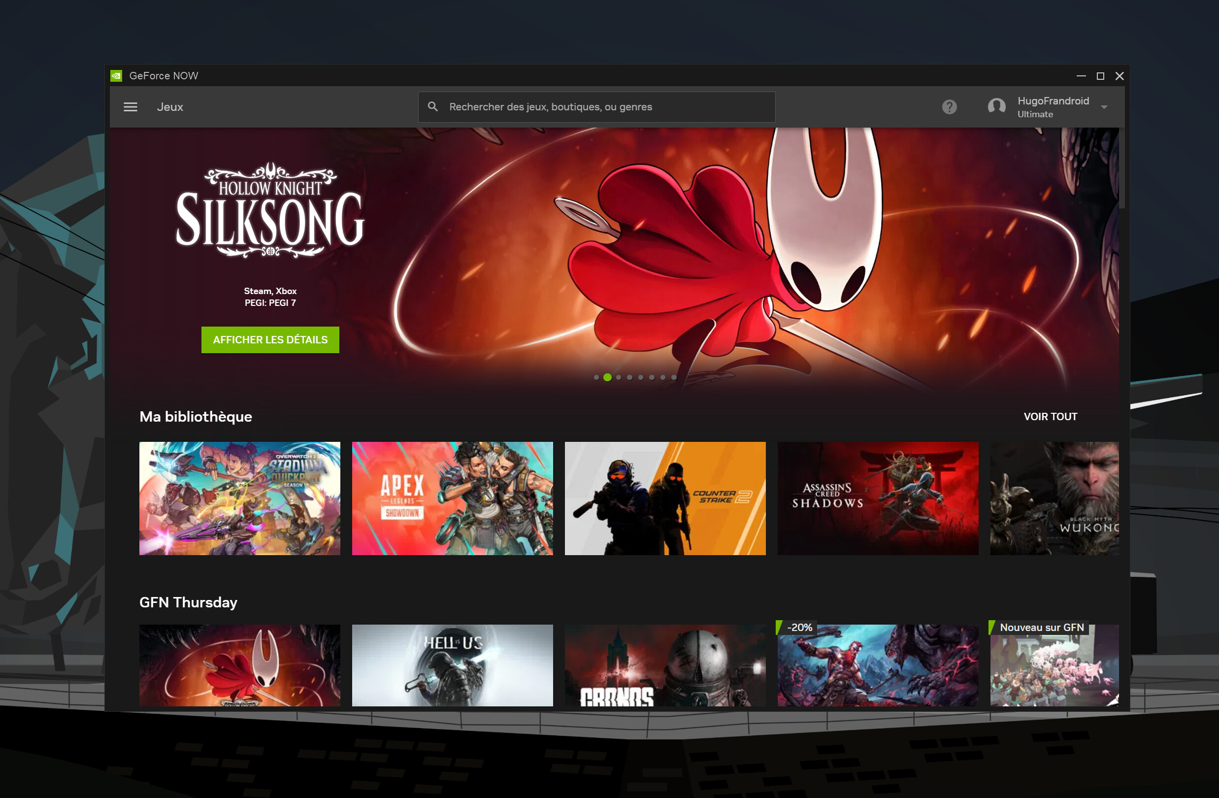 On a testé GeForce Now avec son offre Ultime RTX 5080 : Nvidia assure sa domination en cloud gaming