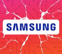 Logo Samsung chamboulé // Source : Frandroid