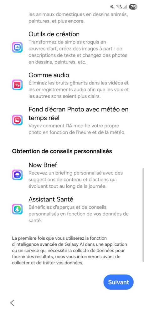 Les fonctions Galaxy AI sur One UI 8 avec un Samsung Galaxy S25 Ulltra // Source : Frandroid
