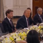 L’étrange dîner de Tim Cook, Mark Zuckerberg, Bill Gates et Sam Altman à la gloire de Donald Trump L’étrange dîner de Tim Cook, Mark Zuckerberg, Bill Gates et Sam Altman à la gloire de Donald Trump