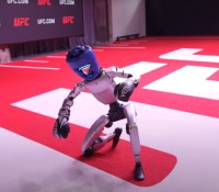 Le robot humanoïde d'Unitree a fait le show à l'UFC // Source : Unitree