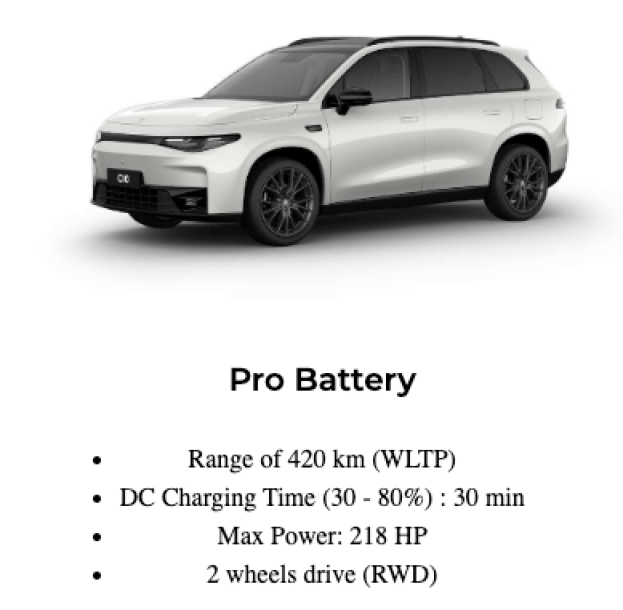Leapmotor C10 Pro // Source : Capture d'écran Frandroid